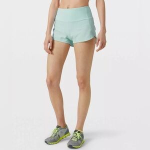 Lululemon seafoam green size 4 speed up short